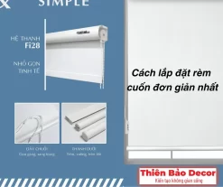 Cách lắp đặt rèm cuốn đơn giản nhất